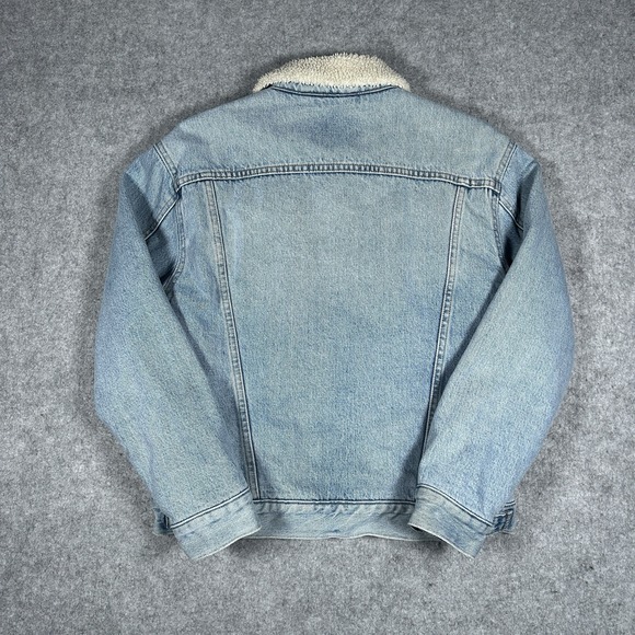 Signature by Levi Strauss Light Blue Denim Jacket with Cream Collar - Picture 9 of 14